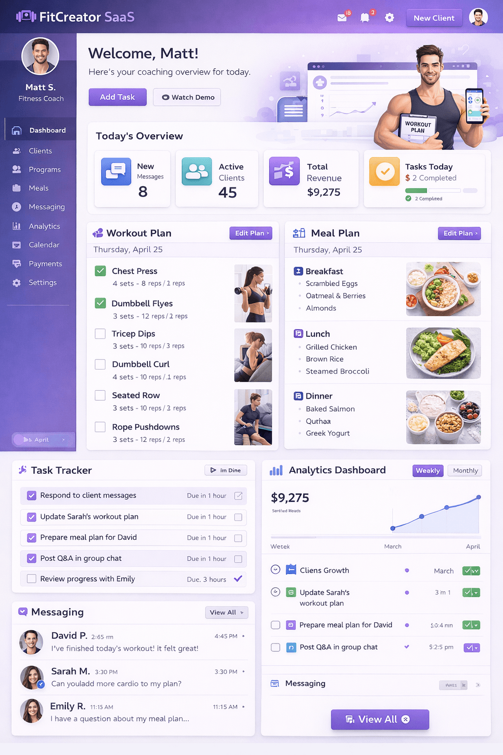 FitCreator SaaS
